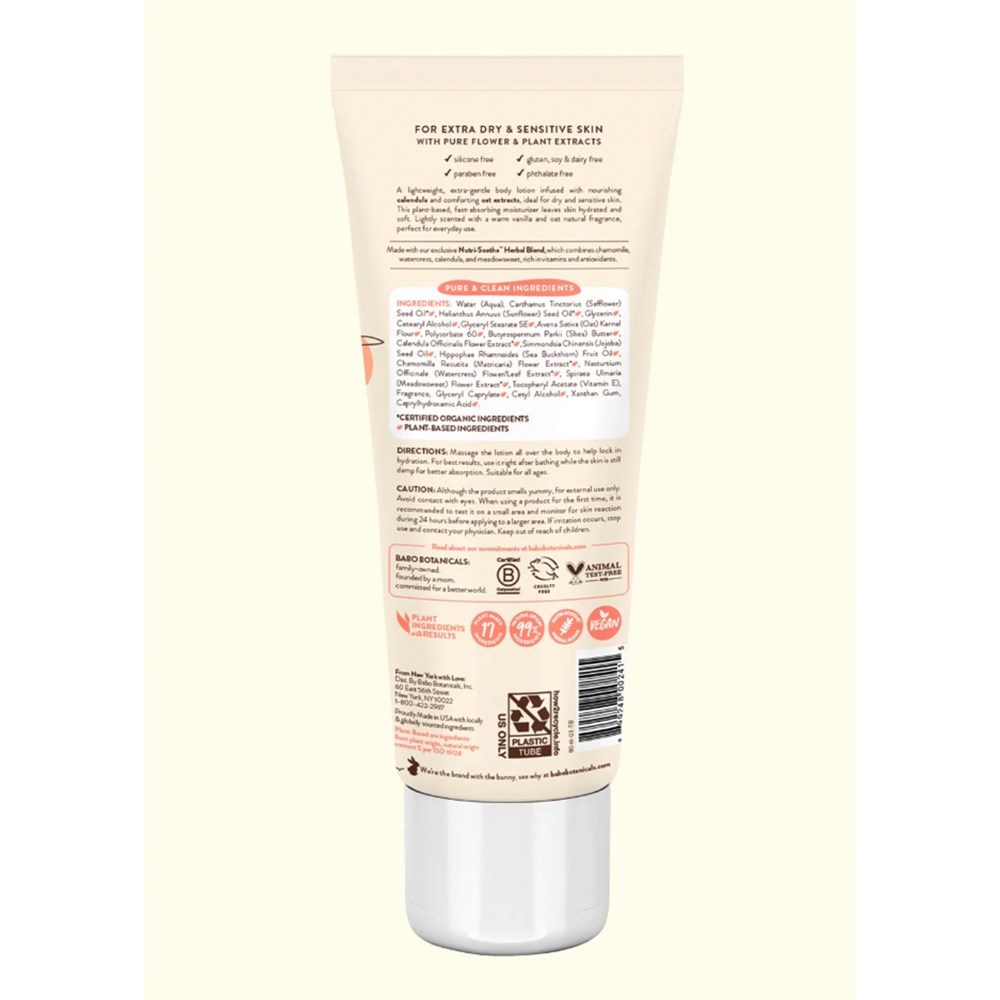Oatmeal and Calendula Body Lotion