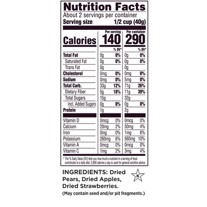 Dried Fruit Blend: Straw-Peary